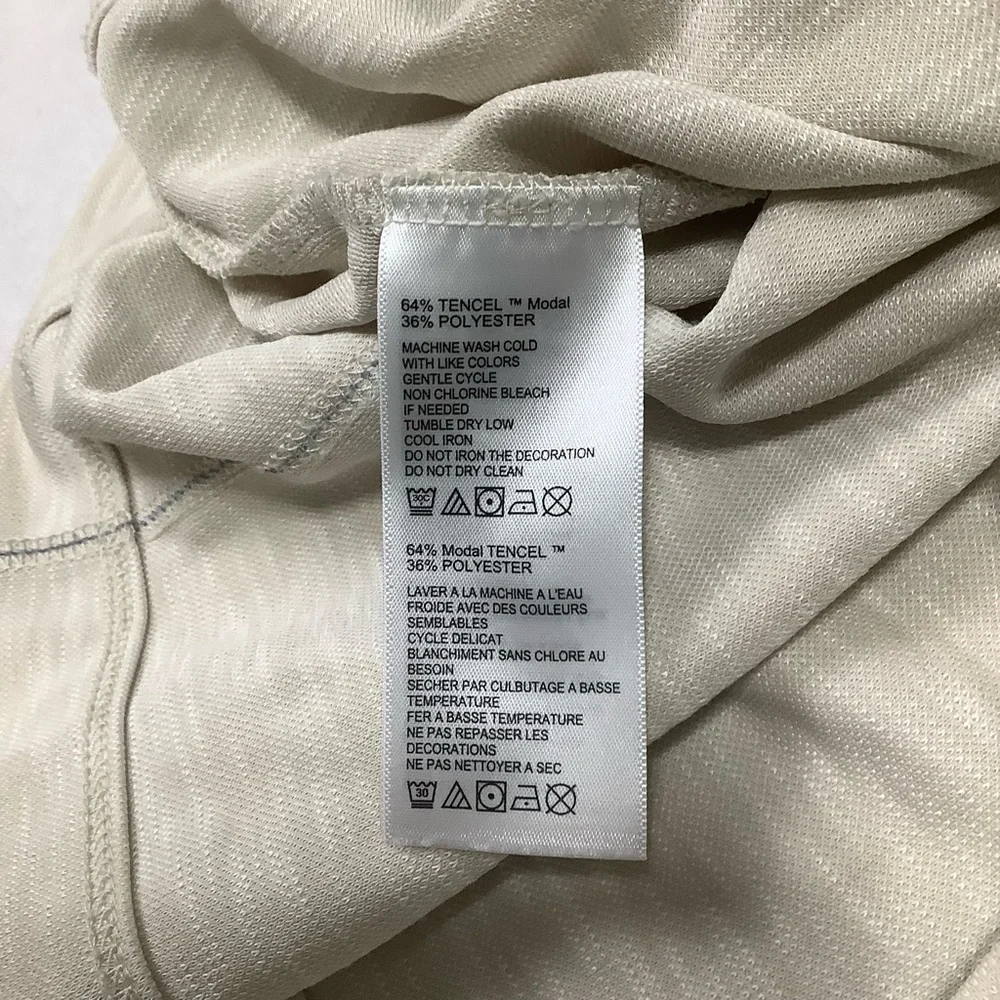 Tommy Bahama Quarter Zip Pullover Sz Large 
Oatmeal Cream - Picture 6 of 7